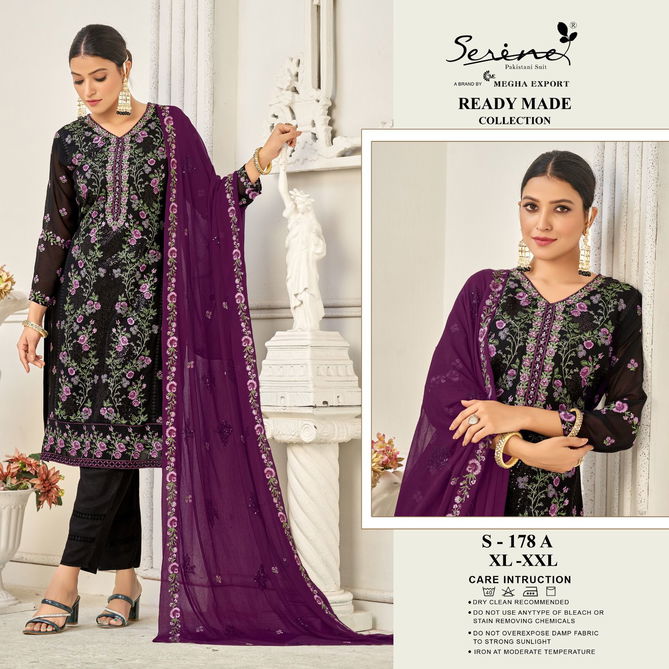 Serine S 178 Georgette Pakistani Readymade Suits Catalog